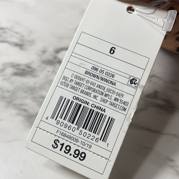 SALE!! NEW A New Day Leopard Microsuede Ankle Strap Sandals - Picture 3 of 5